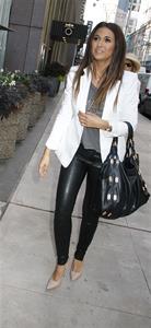 Emmanuelle Chriqui heading to SiriusXM studios in New york City August 18, 2014