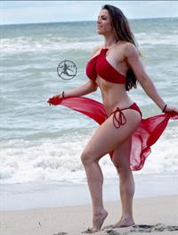 Linda Durbesson in a bikini