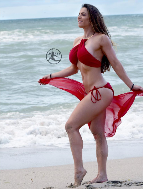 Linda Durbesson in a bikini