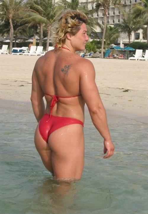 Alina Popa in a bikini - ass