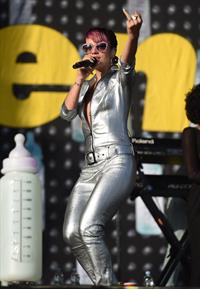 Lilly Allen performing on Day 2 of the V Festival August 17, 2014
