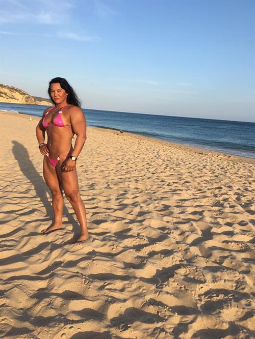 Alina Popa in a bikini