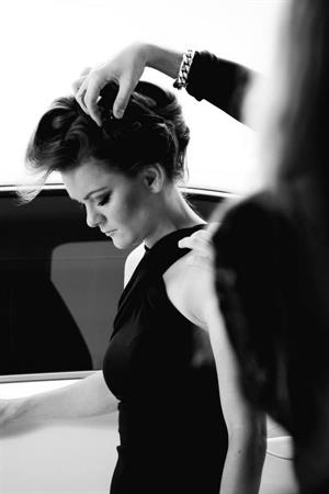 Agnieszka Radwanska behind the scenes Photoshoot Leus Polska July 18, 2014 