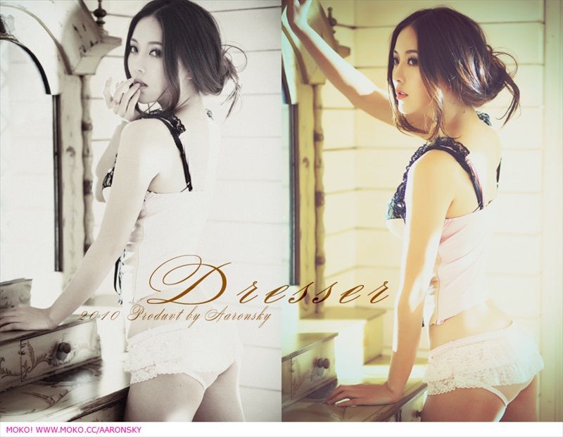 Miranda Zhao Yu Fei in lingerie