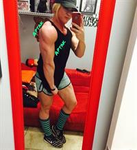 Amanda Michelle Folstad Ptak taking a selfie