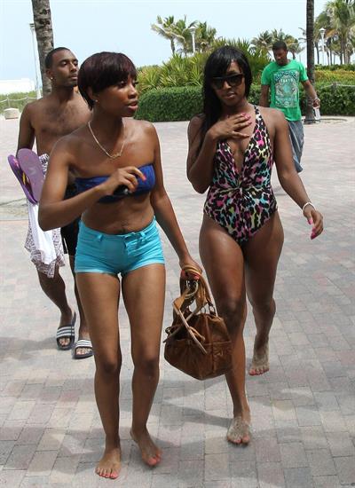 Alexandra Burke at Miami Beach on June 25, 2012