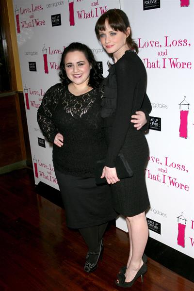 Alexis Bledel celebration of 500th performance of Love Loss and What I Wore in New York City on January 13, 2011 