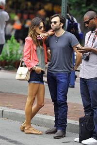 Alessandra Ambrosio Bar Pitti in New York City on June 23, 2011 