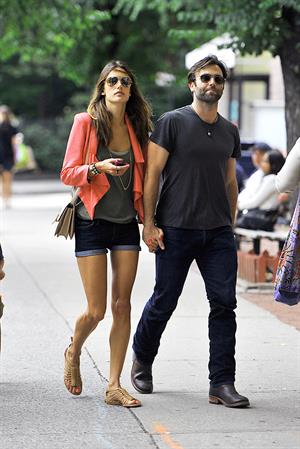 Alessandra Ambrosio Bar Pitti in New York City on June 23, 2011 