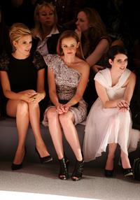 Alexis Bledel Monique Lhuillier Spring 2011 fashion show on September 13, 2010