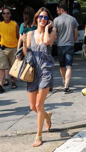 Alessandra Ambrosio AT&T store in New York City on July 16, 2010 