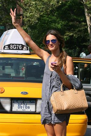 Alessandra Ambrosio AT&T store in New York City on July 16, 2010 