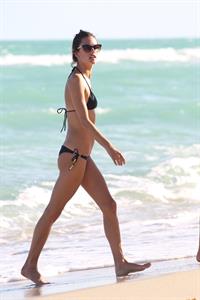 Alessandra Ambrosio – beach candids in Miami 12/6/13  