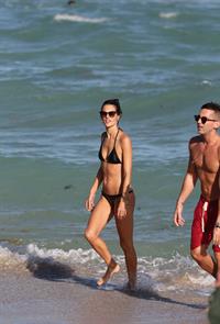 Alessandra Ambrosio – beach candids in Miami 12/6/13  