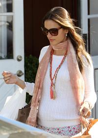 Alessandra Ambrosio at Country Mart in Brentwood on February 1, 2012 