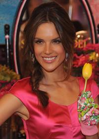 Alessandra Ambrosio Victoria's Secret Heavenly Flowers Fragrance launch April 24, 2010 