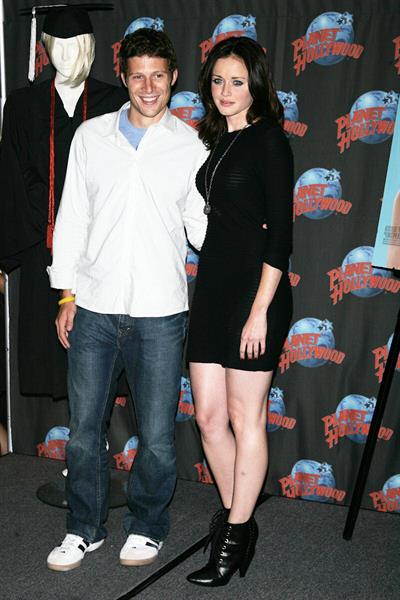 Alexis Bledel to promote Post Grad with a memorabilia donation at Planet Hollywood in New York City