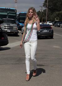 AnnaLynne McCord skydives from 18,000 feet at a charity event, Lompoc August 16, 2014