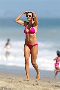 Lisa Rinna at the beach in Malibu August 2010