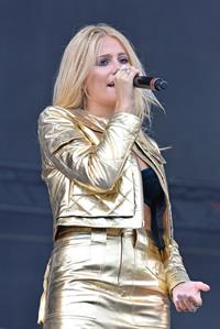 Pixie Lott performing on Day 1 of the V Festival at Hylands Park on August 16, 2014