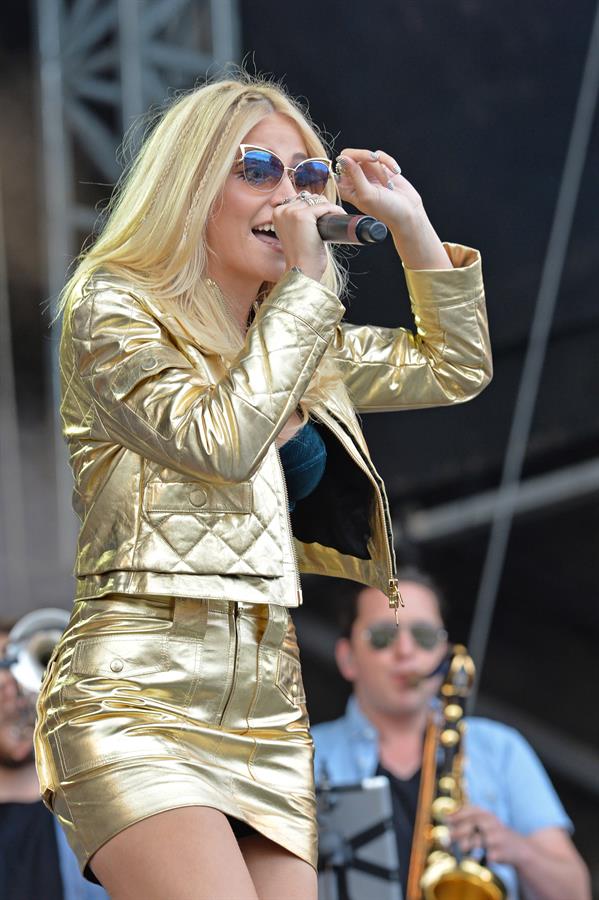 Pixie Lott performing on Day 1 of the V Festival at Hylands Park on August 16, 2014