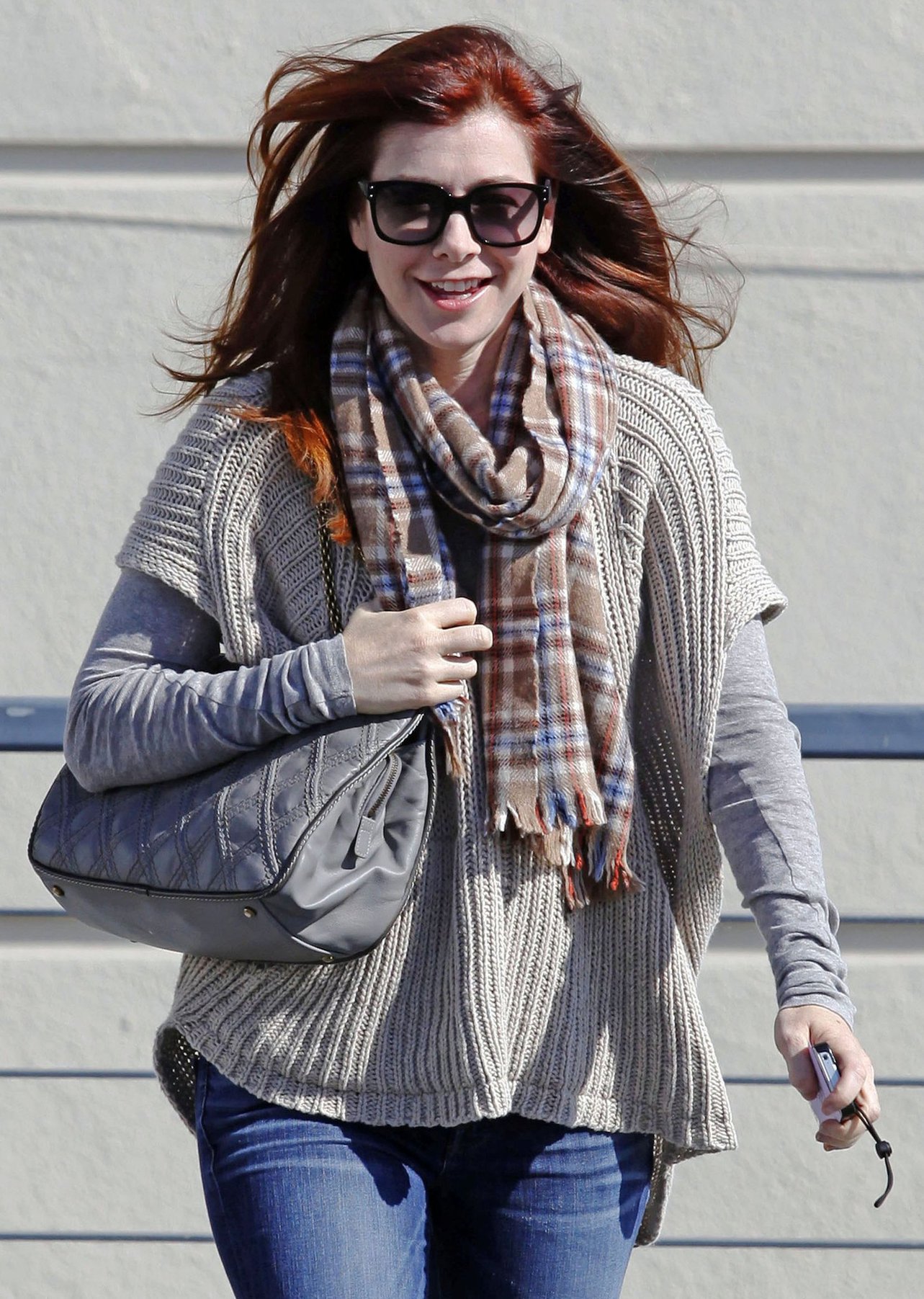 Alyson Hannigan running errands in Brentwood on November 05, 2011 