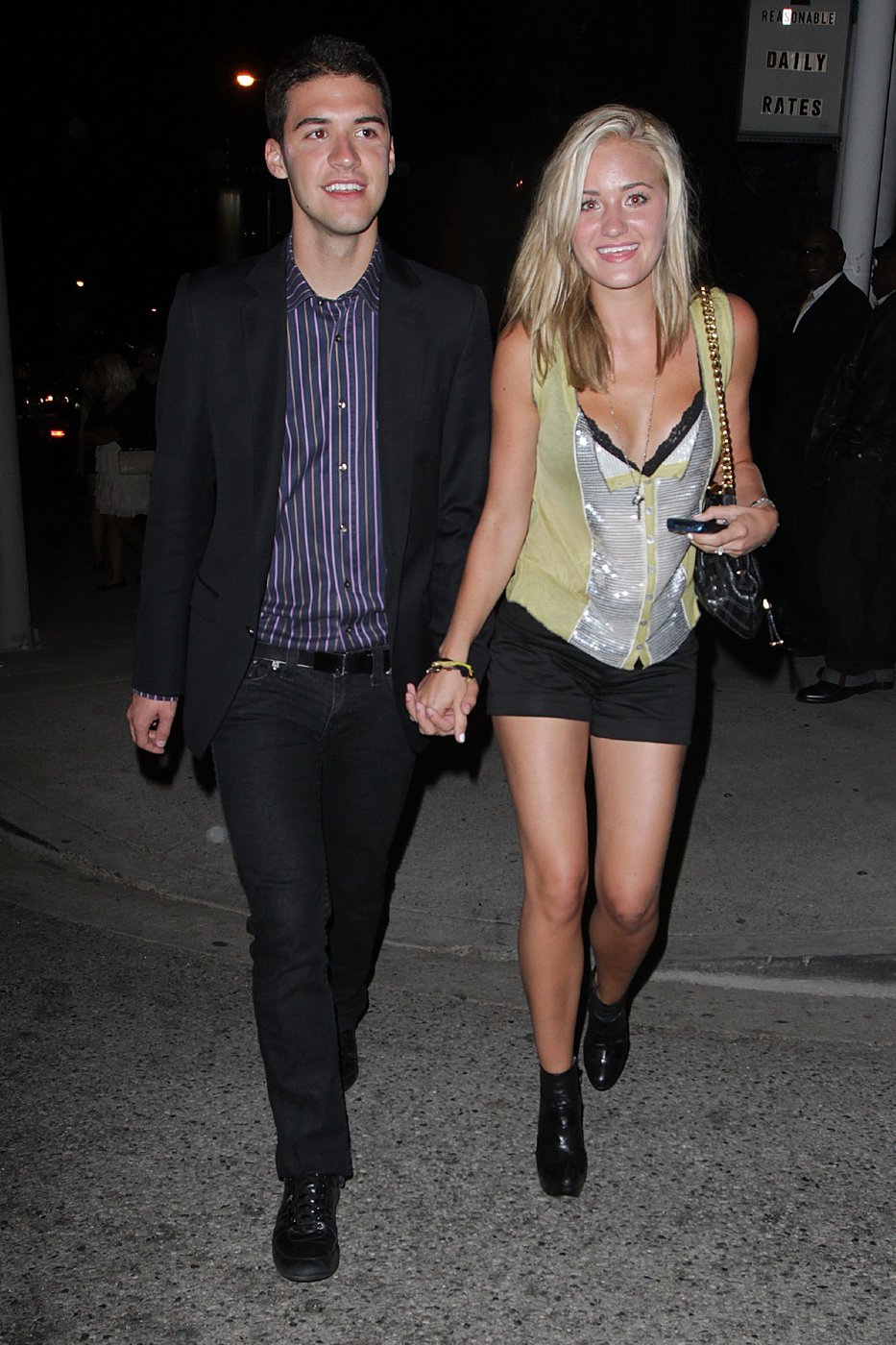 Amanda Michalka leaves a club with a friend in Los Angeles on August 7, 2010 
