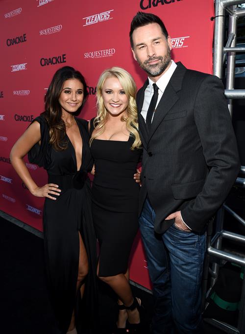 Emmanuelle Chriqui Crackle Original Series Cleaners and Sequestered Summer premiere celebration August 14, 2014