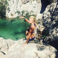 Darya Klishina in a bikini