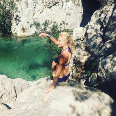 Darya Klishina in a bikini