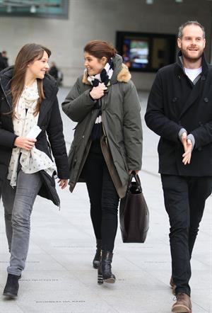 Gemma Arterton - Arrives at the ITV Studios in Waterloo, London (06.02.2013) 