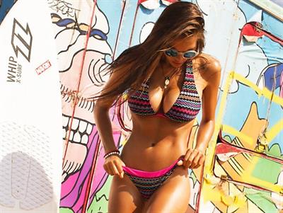 Viktoria Odintsova in a bikini