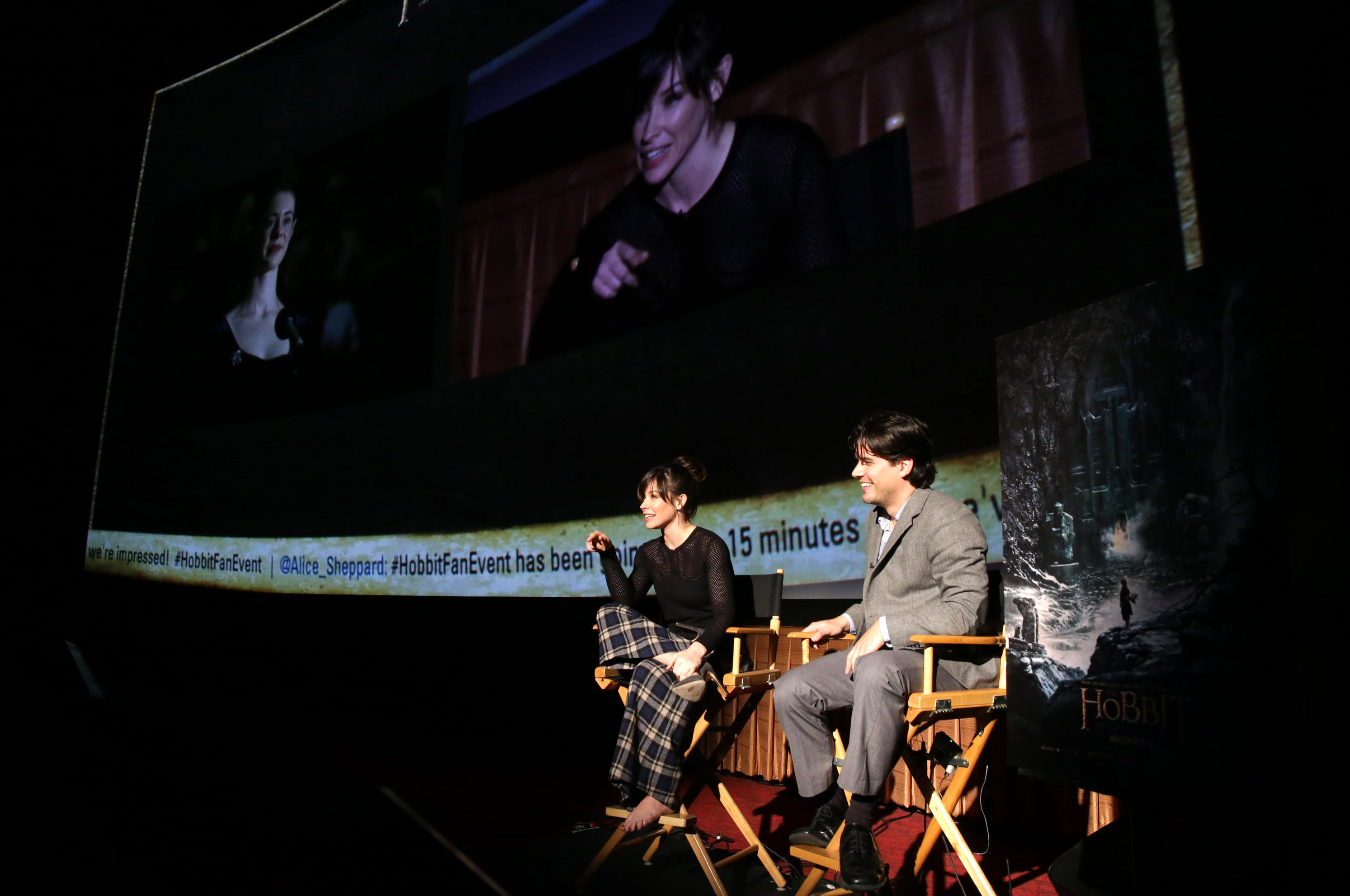 Evangeline Lilly 'The Hobbit: The Desolation of Smaug' Worlwide Fan Event in Los Angeles on Nov. 4, 2013 