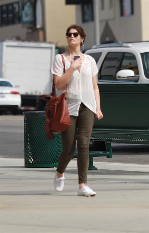 Gemma Arterton enjoys a stroll in Los Angeles on March 30, 2013