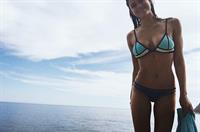 Nicole Harrison in a bikini