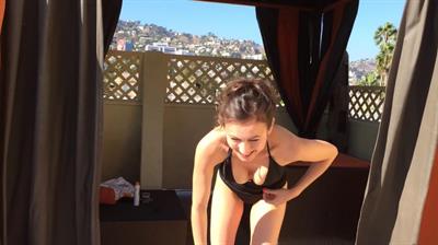 Marie Ange Casalta in a bikini