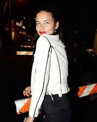Adriana Lima goes to the Rihanna And Eminem Concert August 7, 2014