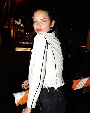 Adriana Lima goes to the Rihanna And Eminem Concert August 7, 2014