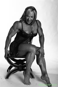 Lisa Aukland in lingerie