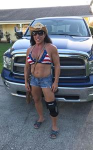 Sondra Faas in a bikini