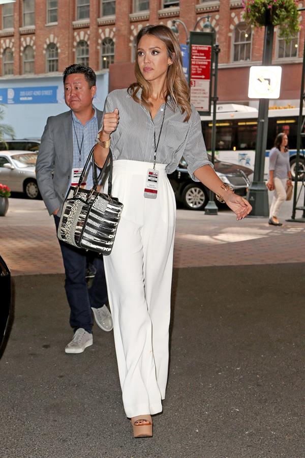 Jessica Alba out and about in NYC August 05, 2014