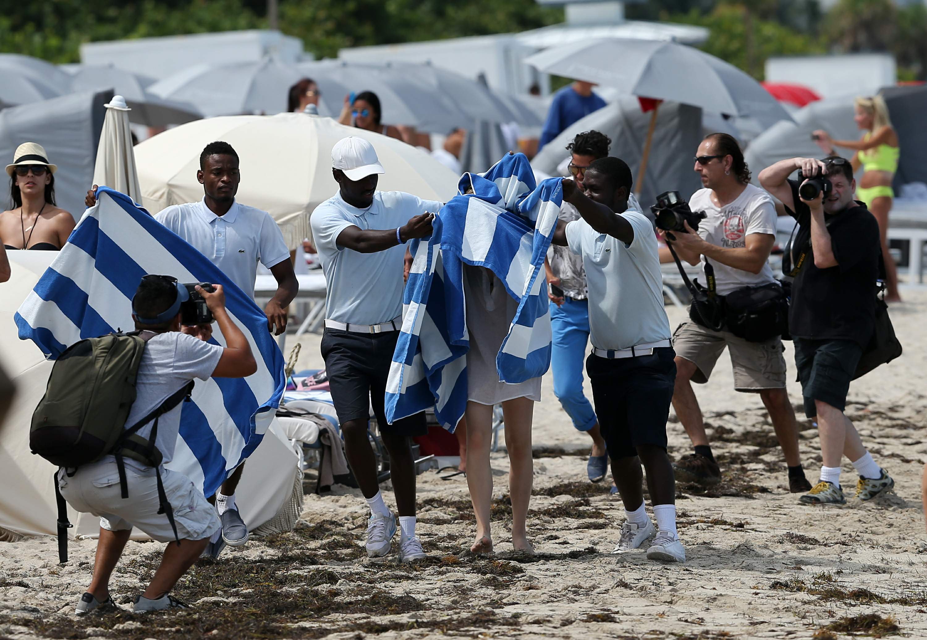 Chloe Grace Moretz candids in a Black Bikini in Miami Beach