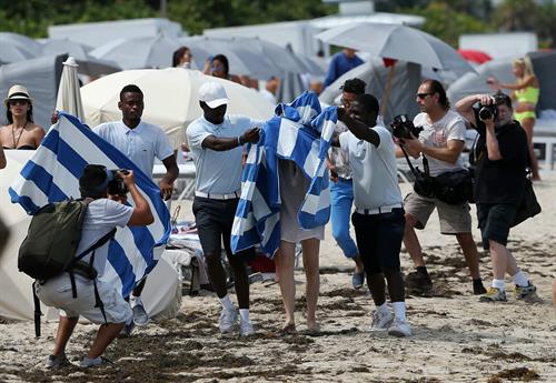 Chloe Grace Moretz candids in a Black Bikini in Miami Beach