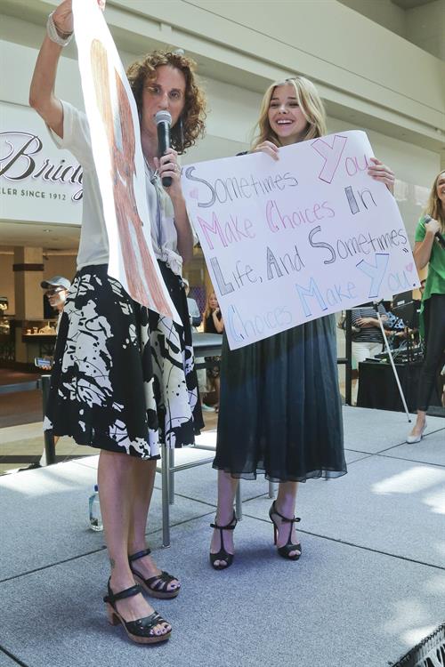 Chloe Grace Moretz attends a QA session Promoting  If I Stay in Seattle 