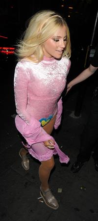 Pixie Lott leaving Freedom Bar in London, England on July 30, 2014