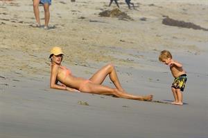 Alessandra Ambrosio has a family fun day at the beach in Malibu