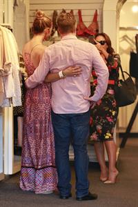 Jennifer Lopez and Leah Remini shopping at Fred Segal in Los Angeles on July 30, 2014