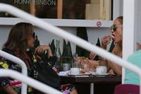 Jennifer Lopez and Leah Remini shopping at Fred Segal in Los Angeles on July 30, 2014