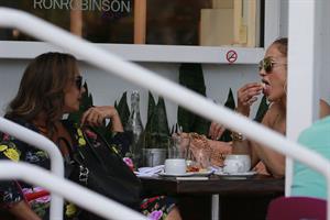 Jennifer Lopez and Leah Remini shopping at Fred Segal in Los Angeles on July 30, 2014