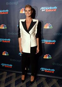 Heidi Klum attending America's Got Talent Season 8 at Radio City Music Hall in New York on August 7, 2013